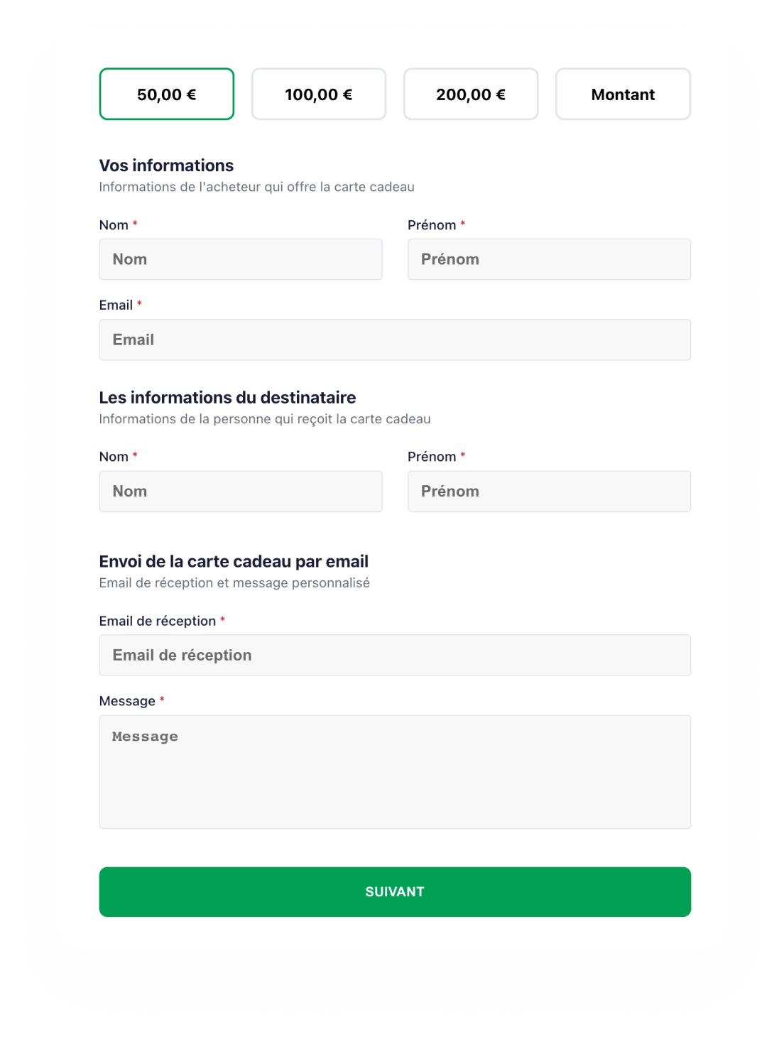 Bons cadeaux domaine de bersaillin